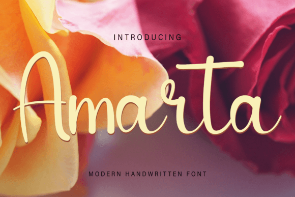 Amarta: A Refined Script Font for Elegant Brand Moments