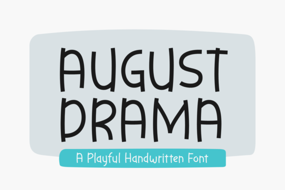 August Drama: A Playful Script Font for Editorial Warmth