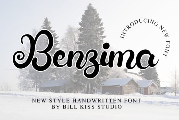 Benzima: A Refined Script Font for Elegant Brand Identity