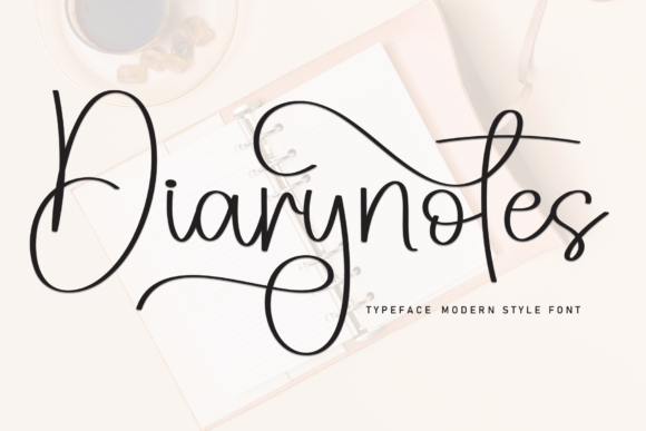 Diarynotes: A Handwritten Font That Feels Like It Belongs