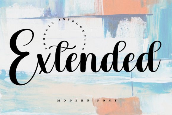 Extended: A Refined Script Font for Elegant Branding