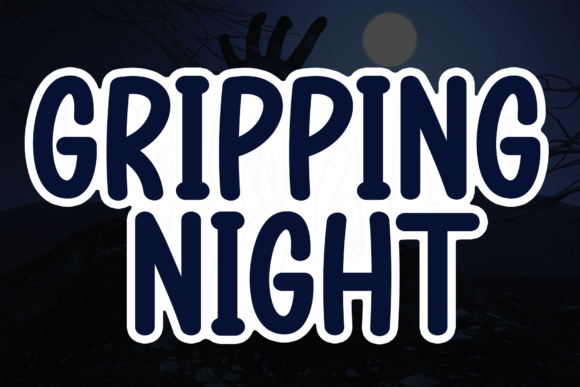 Gripping Night Handwritten Font for Crafters & Sellers