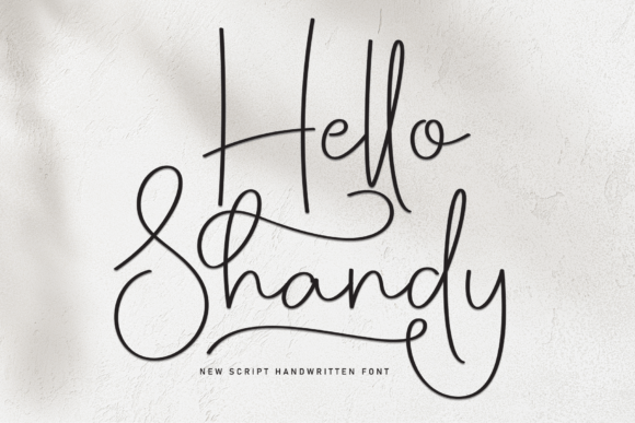 Hello Shandy: A Polished Script Font for Real Small Business Branding