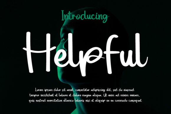 Helpfull: A Refined Script Font for Elegant Brand Identity