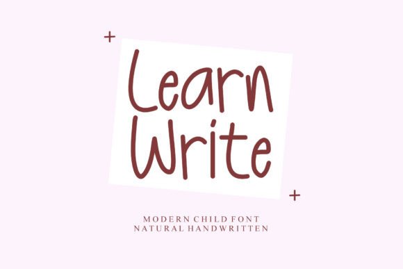 Learn Write: A Playful Handwritten Font for Real Branding Work