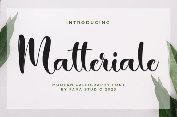 Matteriale Script: The Font That Makes Your Campaign Message Instantly Clear