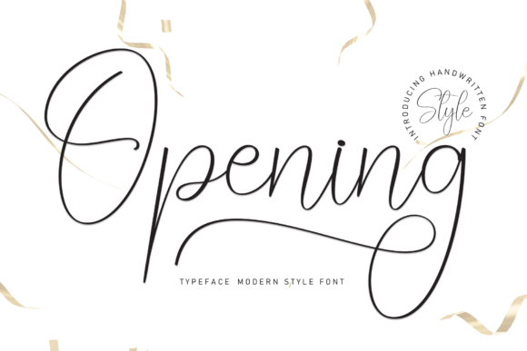 Opening: A Handwritten Font That Makes Your Campaign Feel Inviting