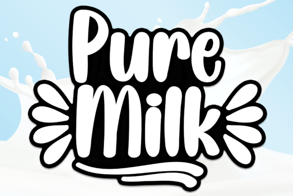 Pure Milk: A Friendly Handwritten Font for Real Business Branding