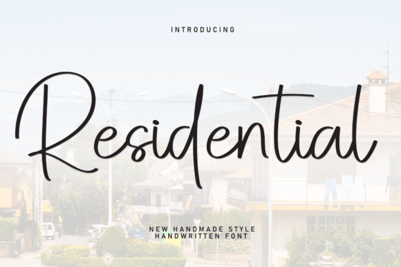 Residential: A Refined Script Font for Digital Branding