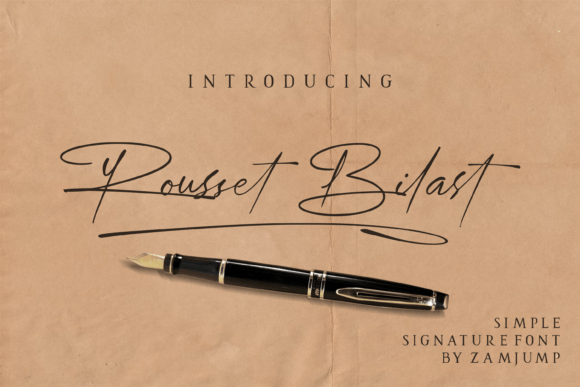 Rousset Bilast: A Handwritten Script Font That Feels Like It Belongs