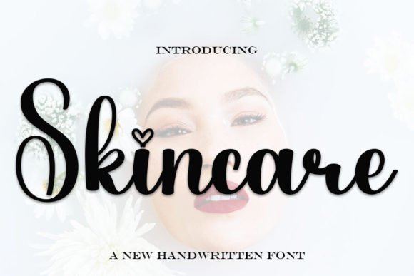 Skincare Font: A Handwritten Typeface for Warm, Timeless Branding