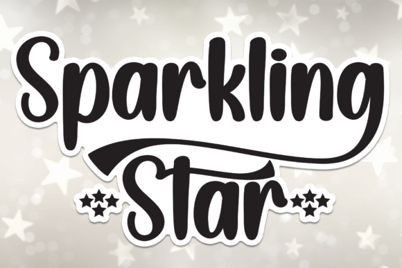 Sparkling Star: A Script Font That Makes Your Campaign Shine