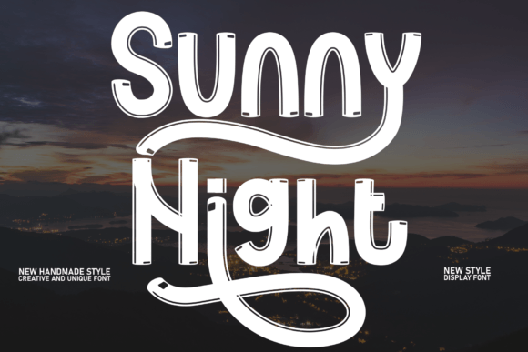 Sunny Night Script Font for Handmade Creators