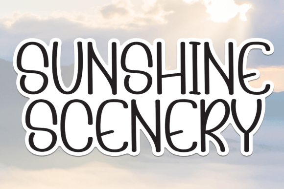 Sunshine Scenery: A Sweet Handwritten Font for Crafters & Sellers