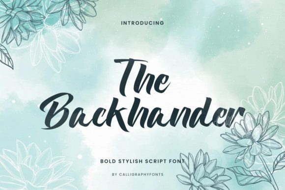 The Backhander: An Elegant Script Font for Thoughtful Branding