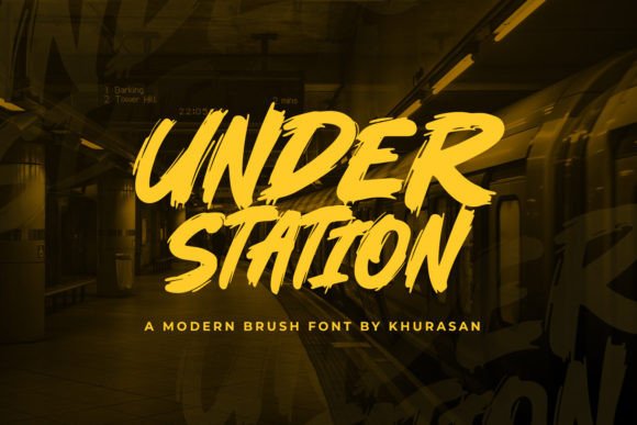 Under Station Font: Bold, Quirky & Perfect for Handmade Labels & Signs