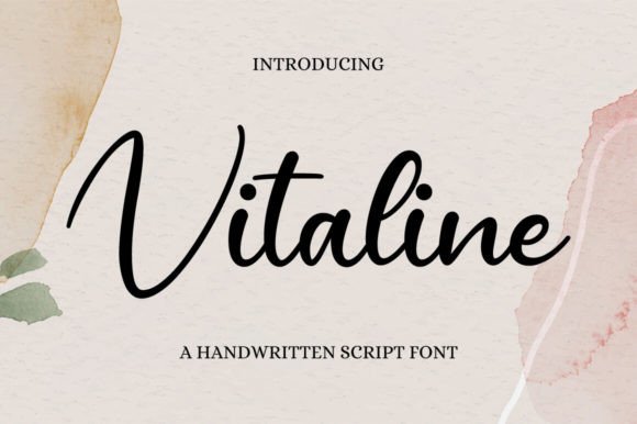 Vitaline: A Timeless Handwritten Font for Real Branding